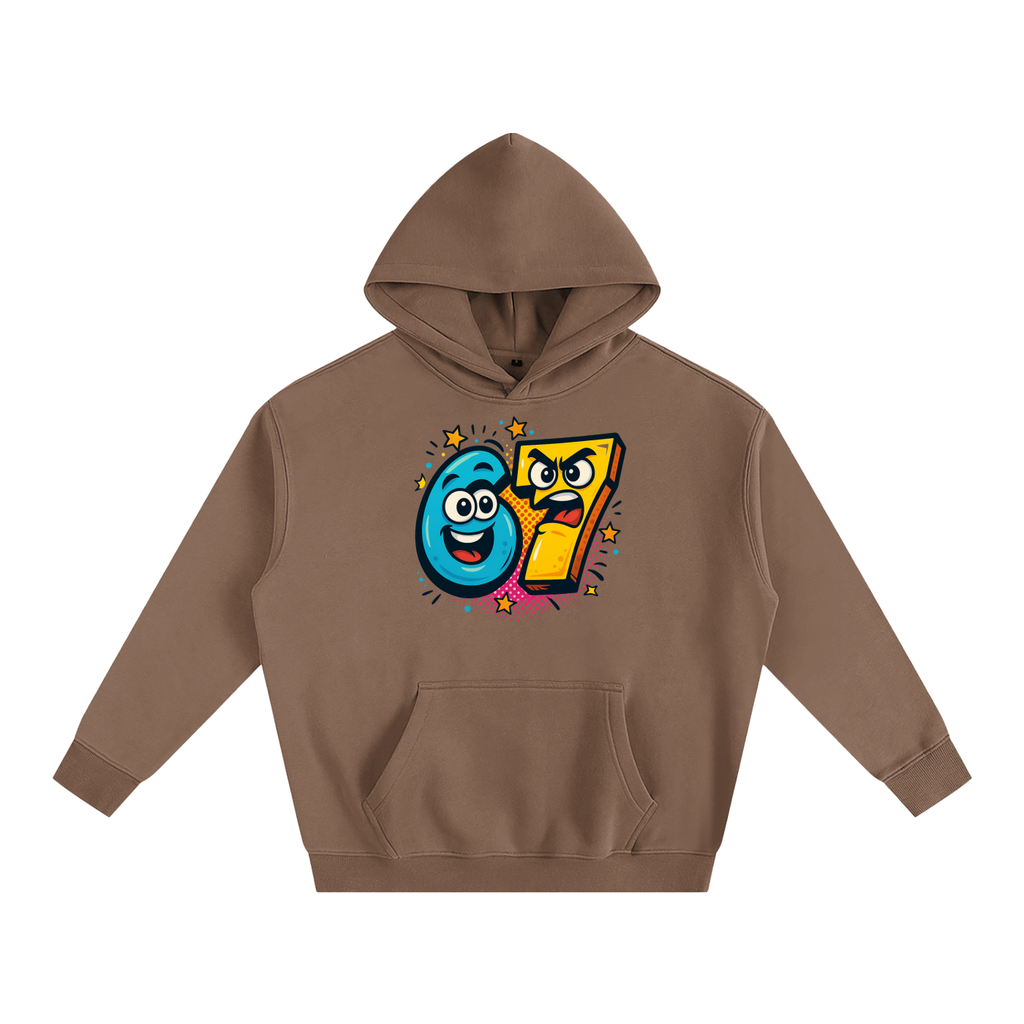 SixSeven Oversized Fleece Hoodie – [Manga Volt 67]