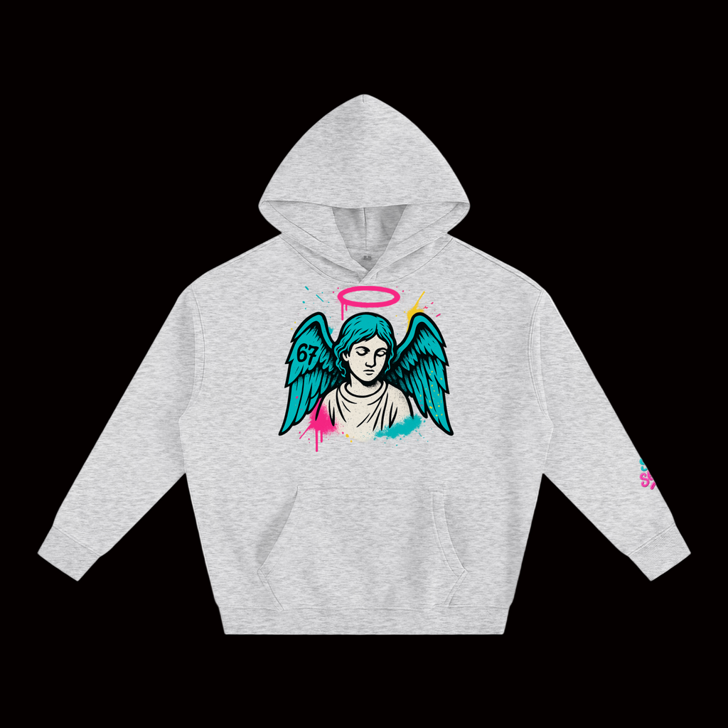 SixSeven Oversized Fleece Hoodie – [Fallen Angel]