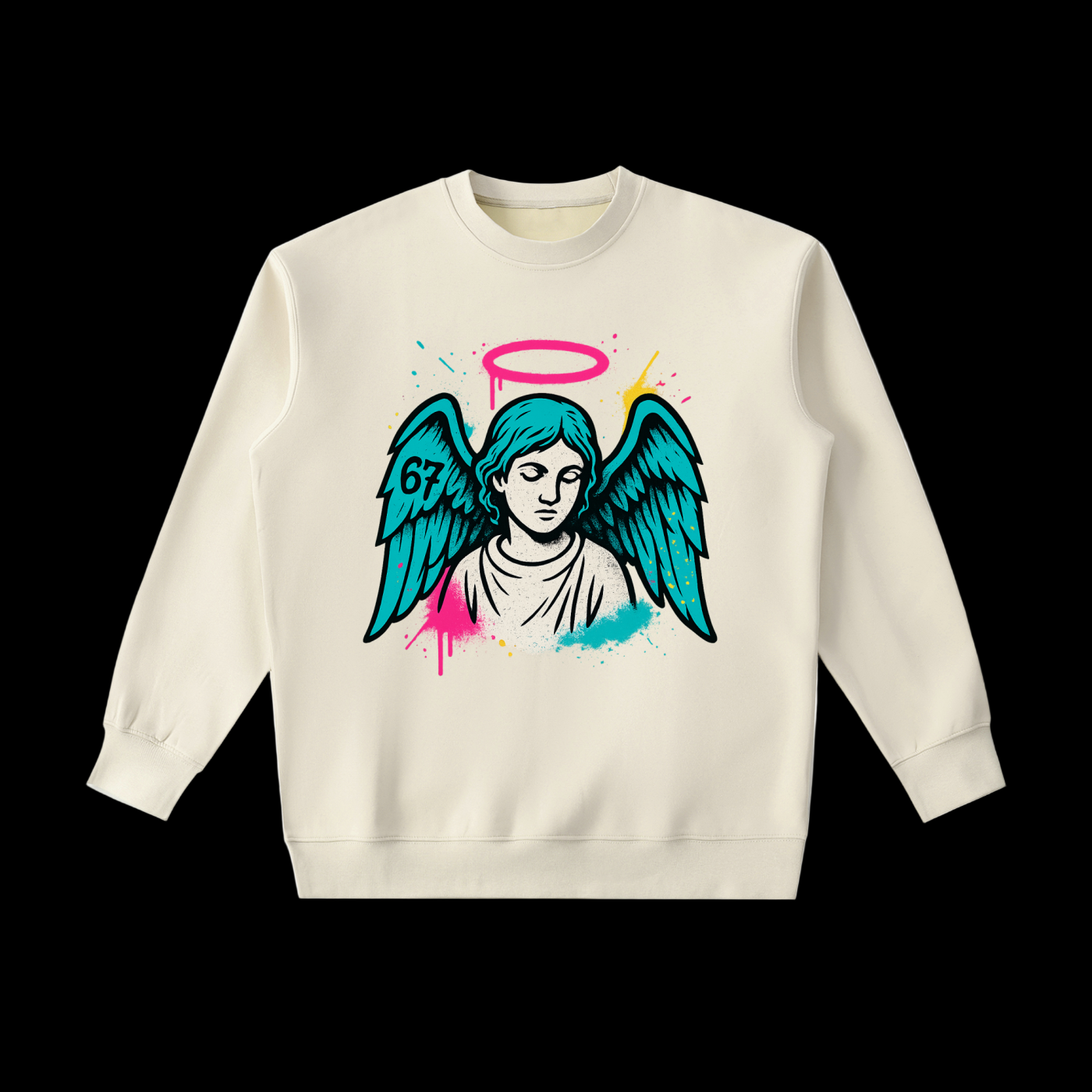 Sixseven Essential Heavyweight Crew neck Sweatshirt -[Fallen Angel]