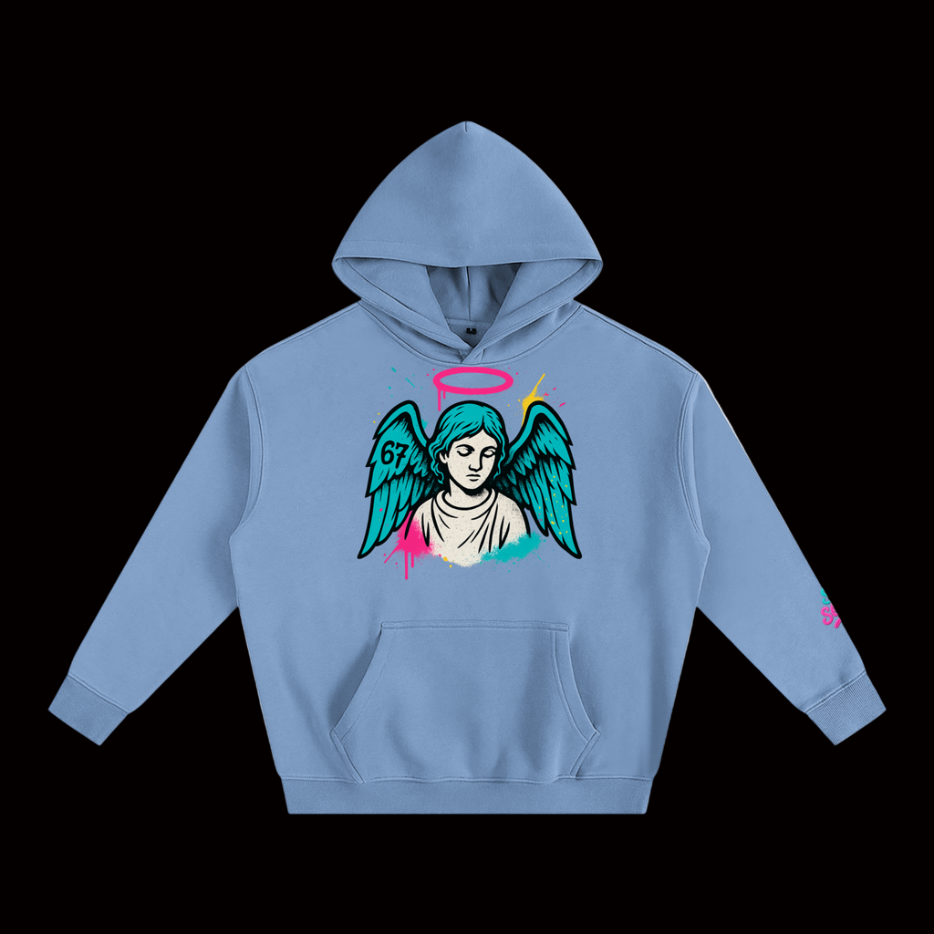 SixSeven Oversized Fleece Hoodie – [Fallen Angel]