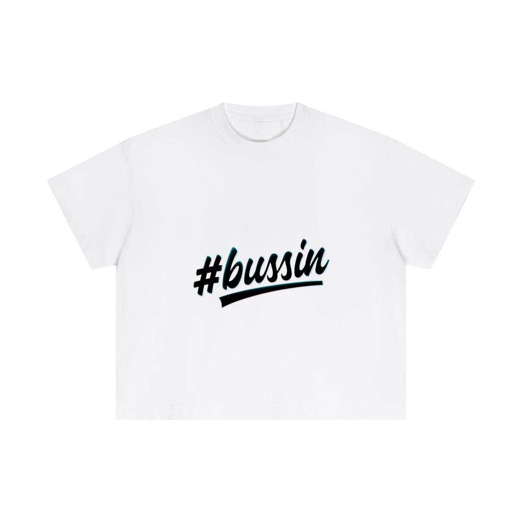 Hashtag Collection — #Bussin Boxy Oversized Tee