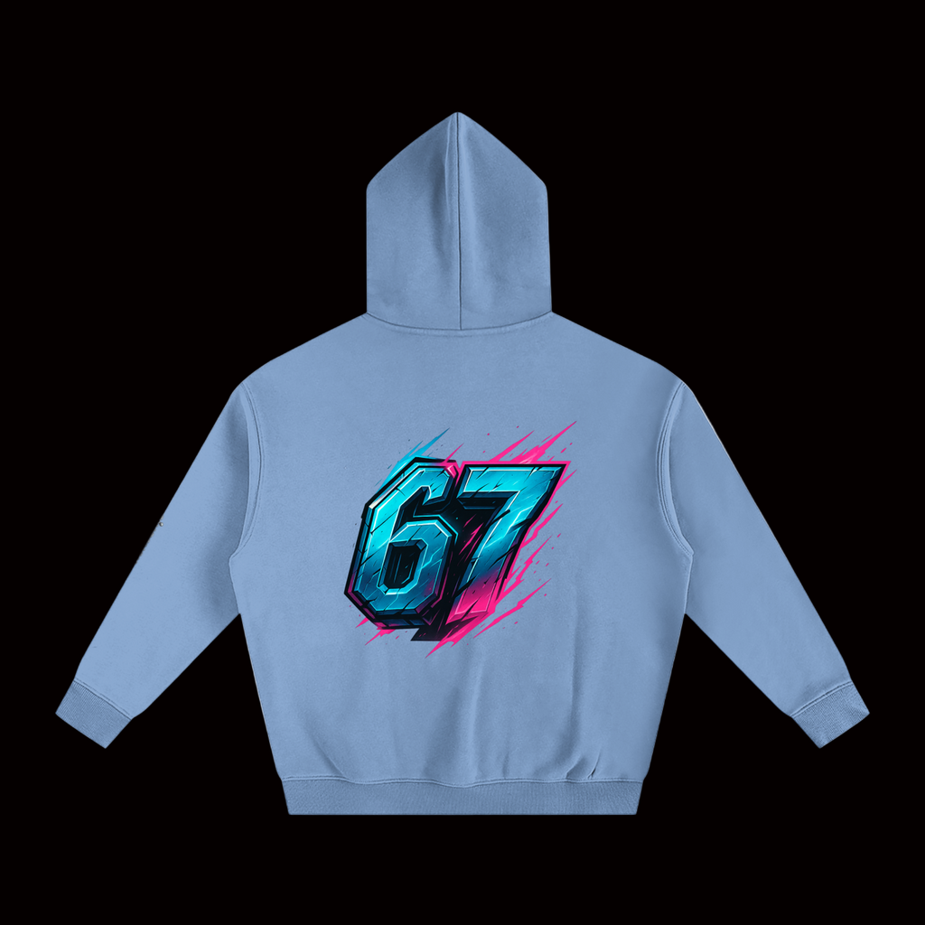 SixSeven Oversized Fleece Hoodie – [Cyber Sixseven]
