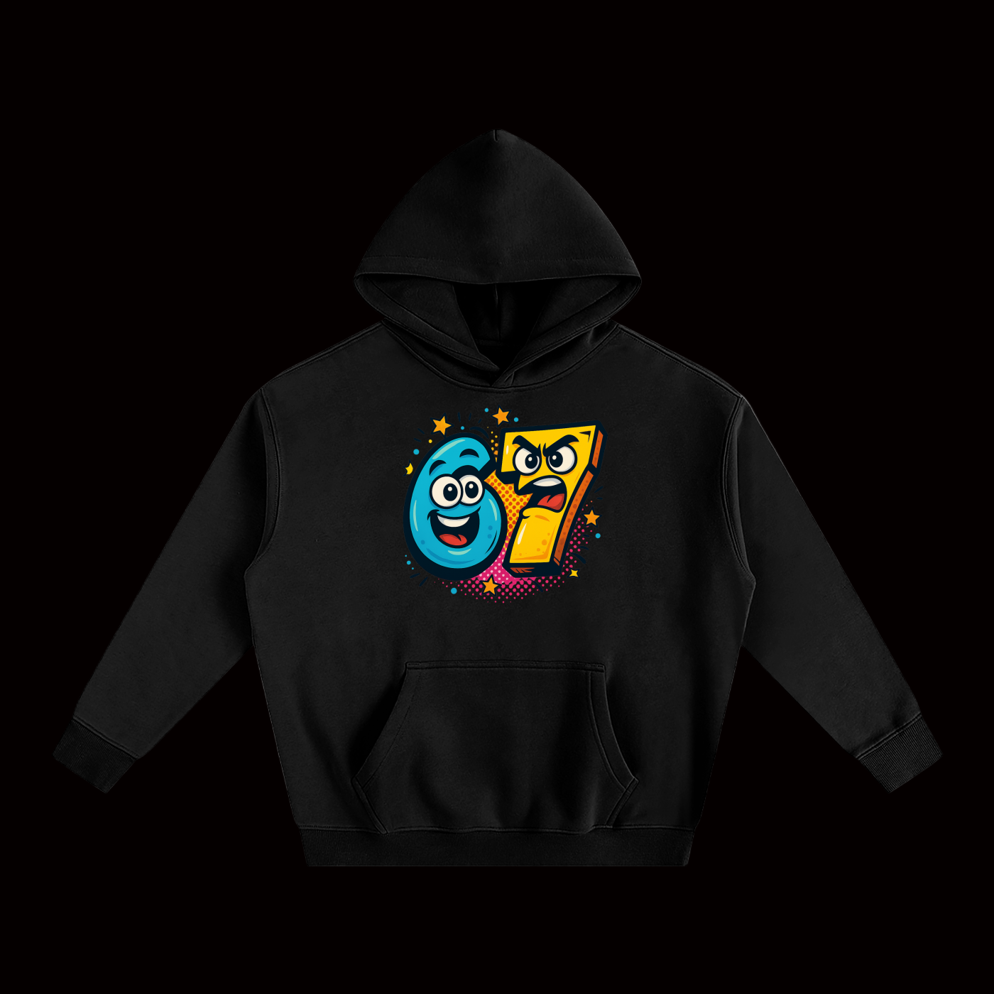 SixSeven Oversized Fleece Hoodie – [Manga Volt 67]