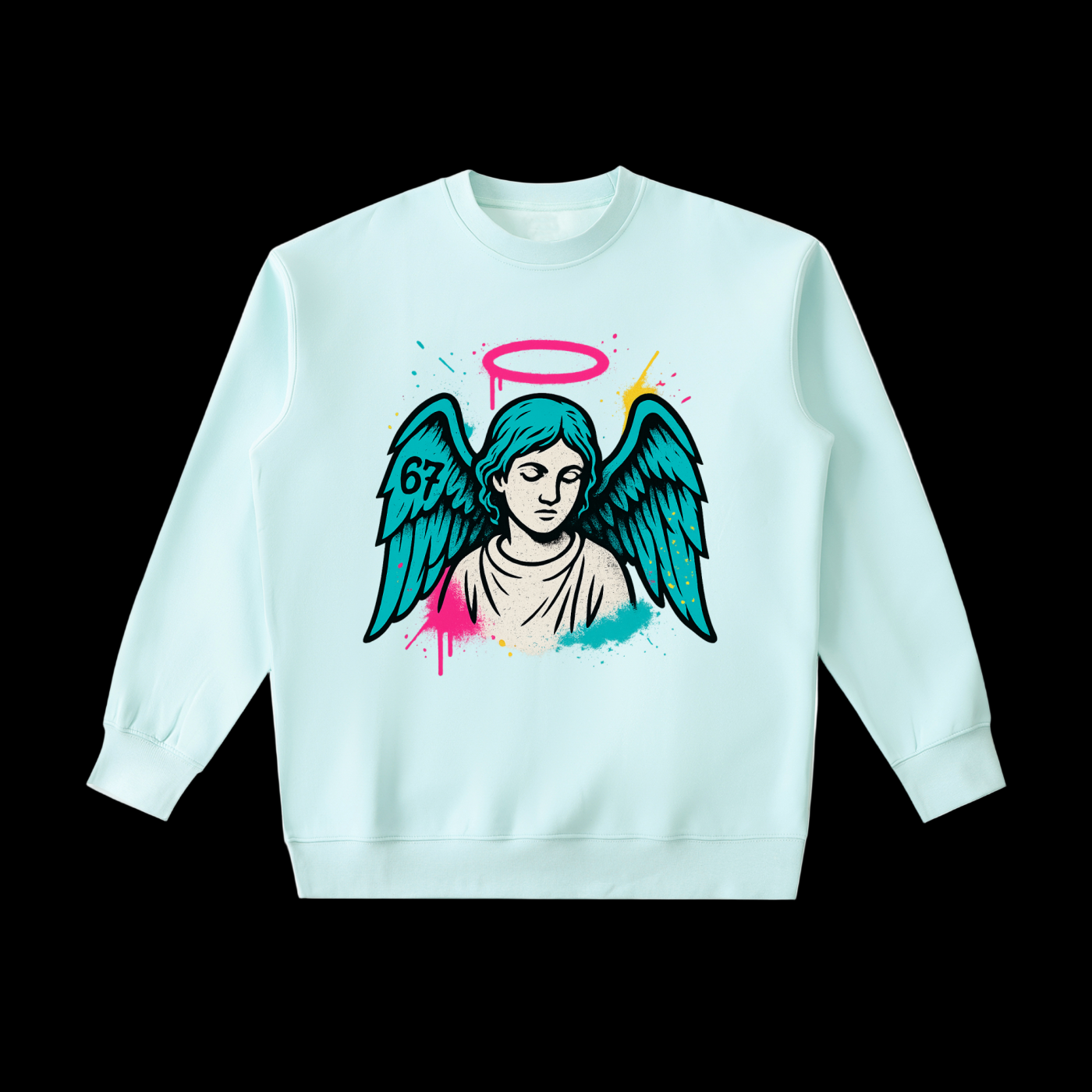 Sixseven Essential Heavyweight Crew neck Sweatshirt -[Fallen Angel]