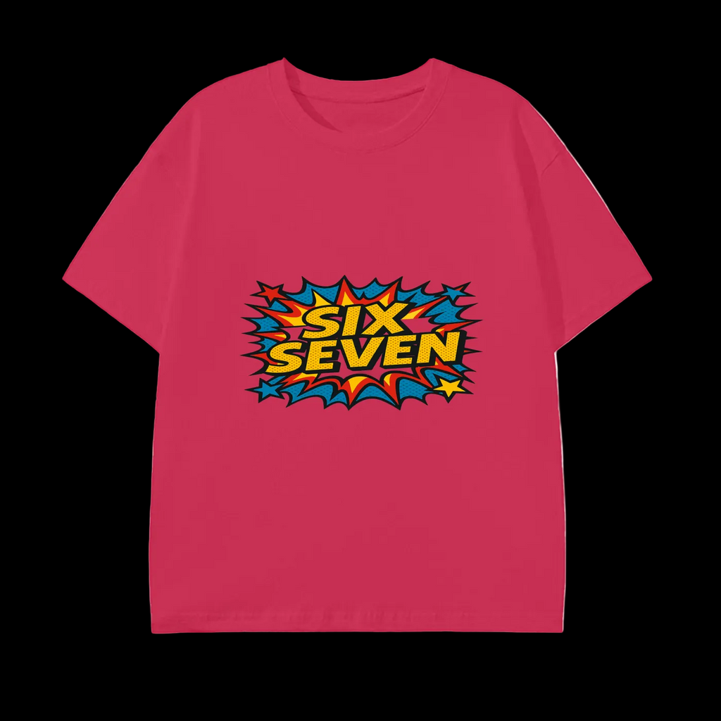 SixSeven Essential Tee – [Retro Pop Burst]
