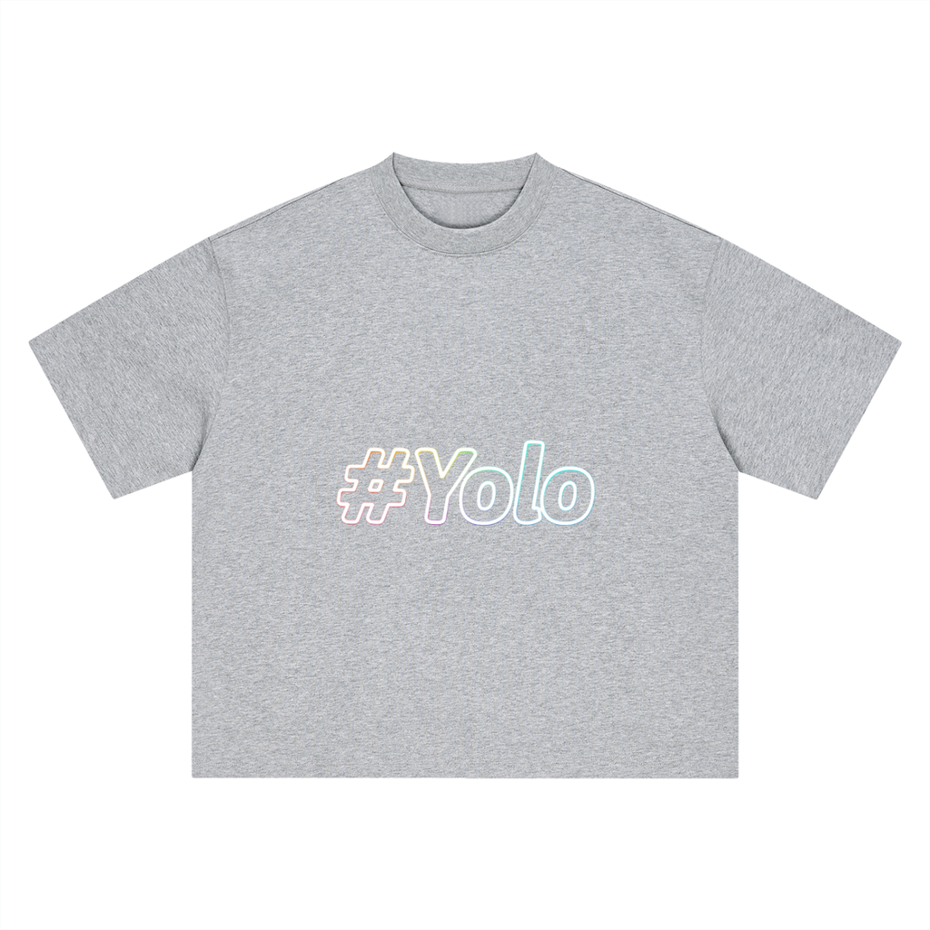 Hashtag Collection — #Yolo Boxy Oversized Tee