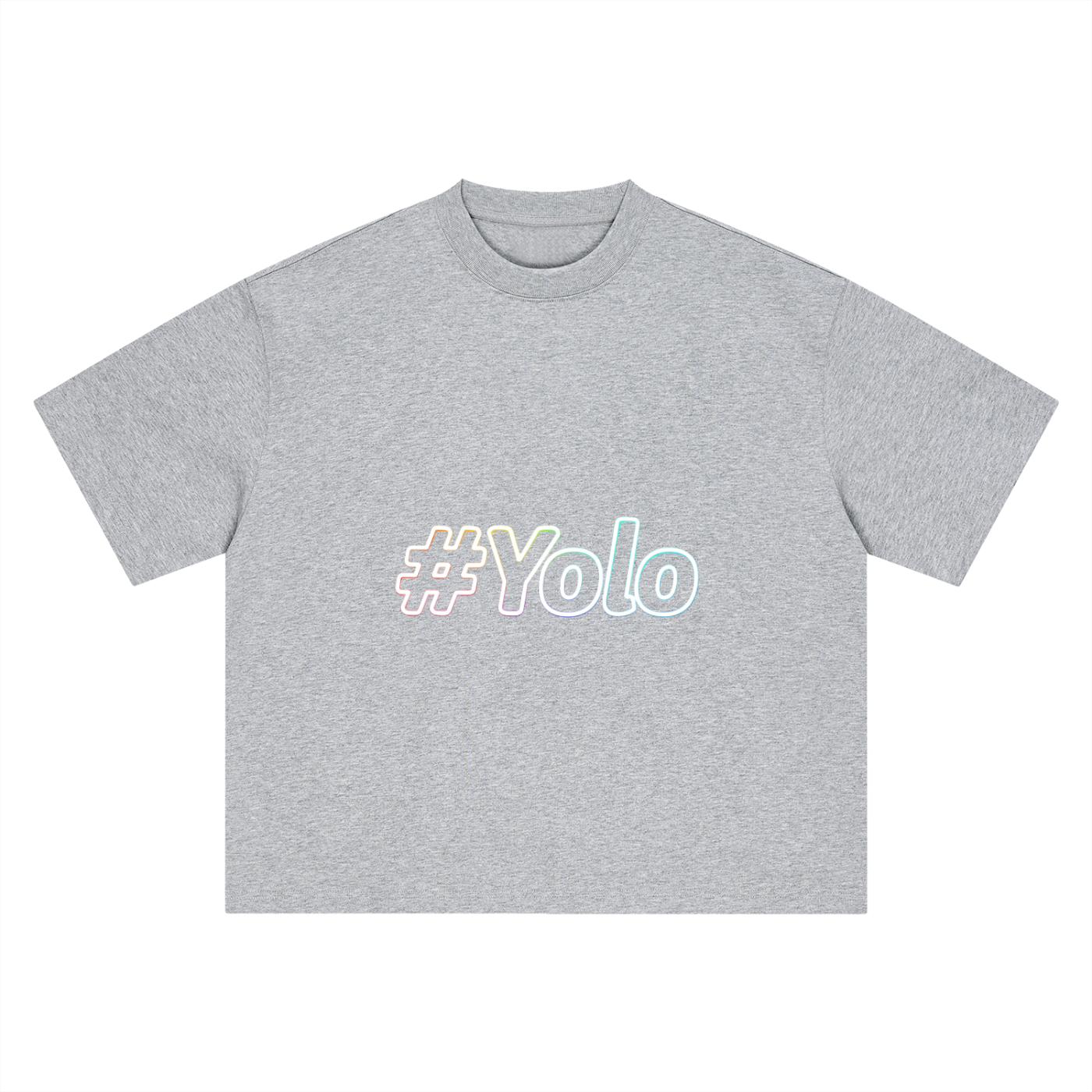 Hashtag Collection — #Yolo Boxy Oversized Tee