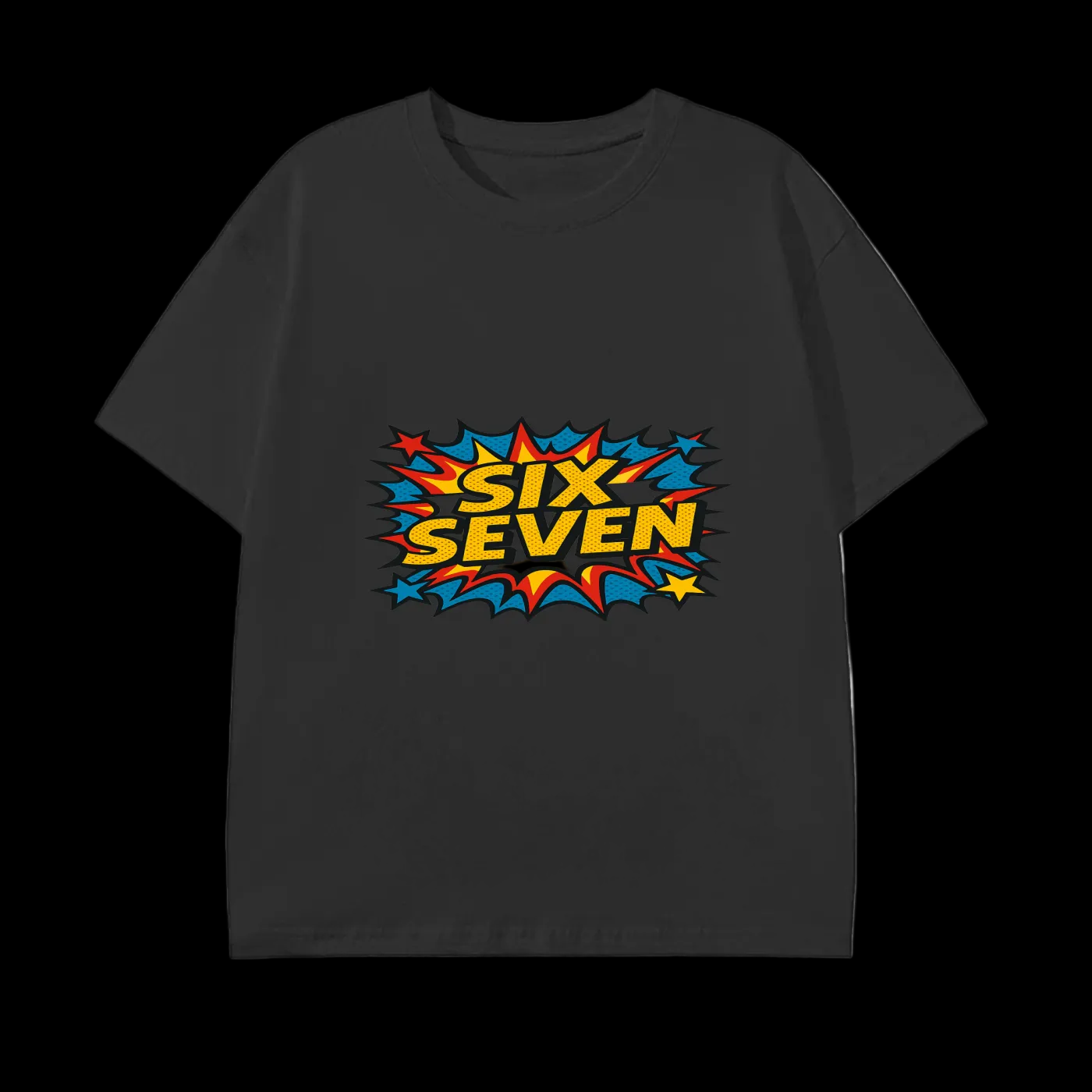 SixSeven Essential Tee – [Retro Pop Burst]