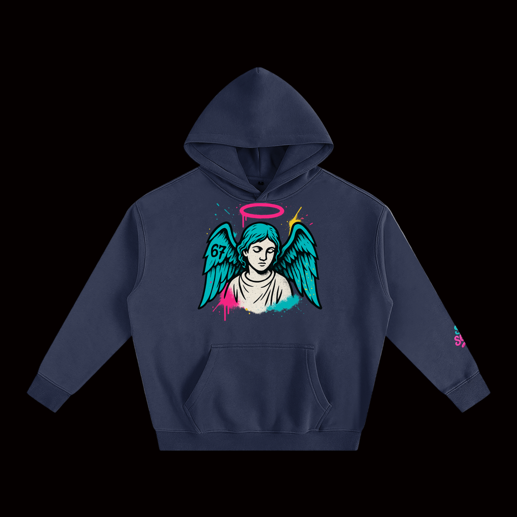 SixSeven Oversized Fleece Hoodie – [Fallen Angel]