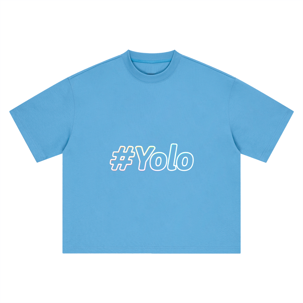 Hashtag Collection — #Yolo Boxy Oversized Tee