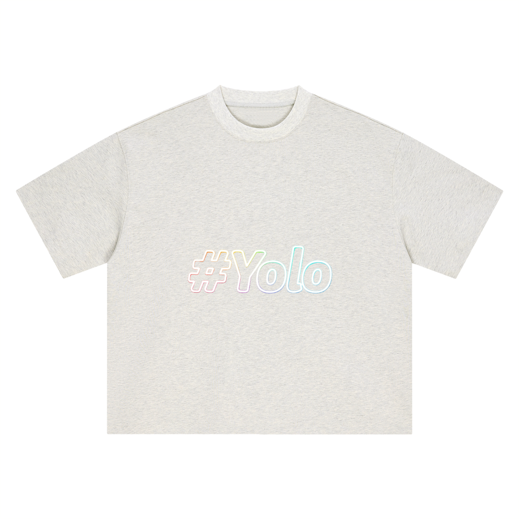 Hashtag Collection — #Yolo Boxy Oversized Tee