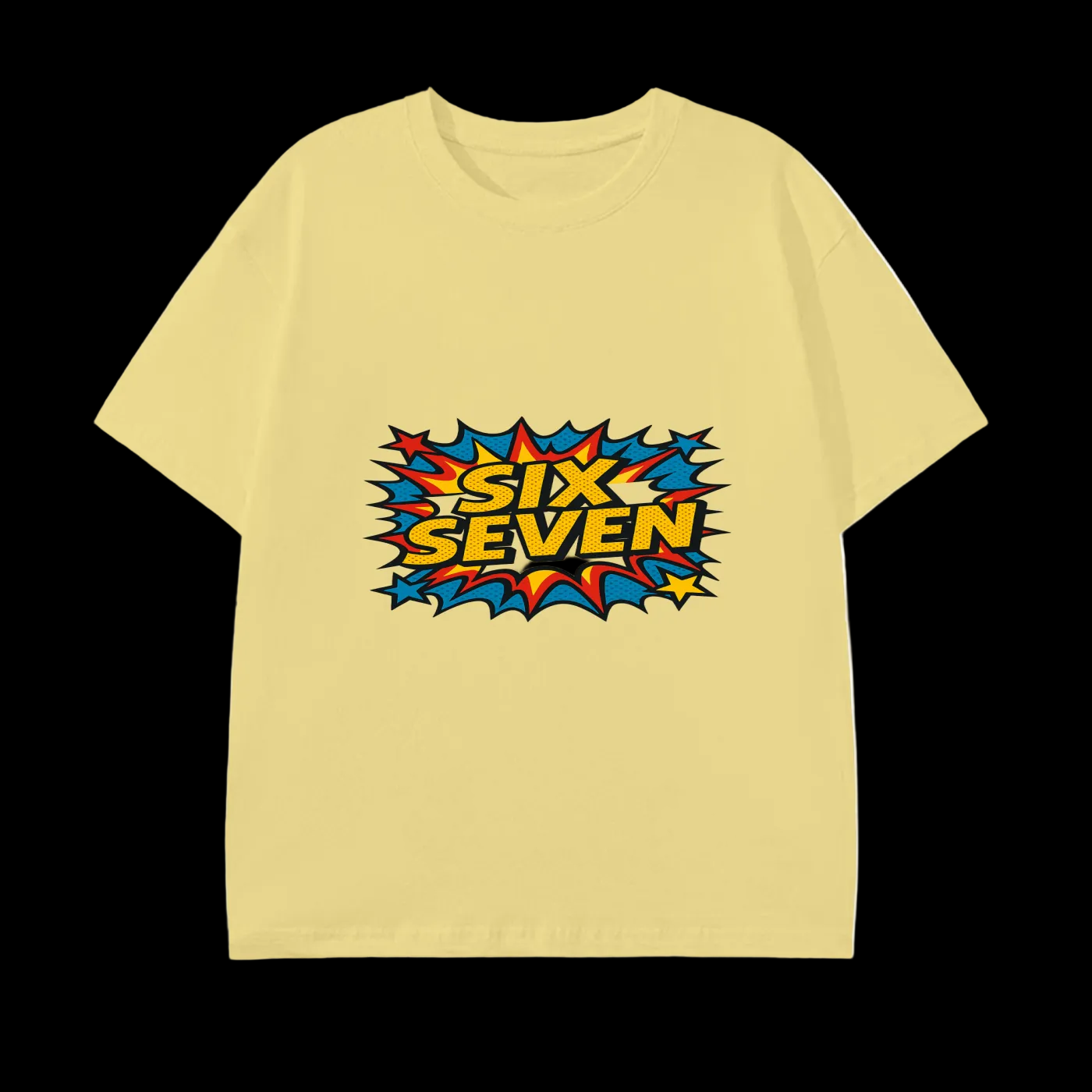 SixSeven Essential Tee – [Retro Pop Burst]