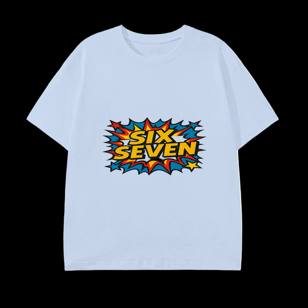 SixSeven Essential Tee – [Retro Pop Burst]