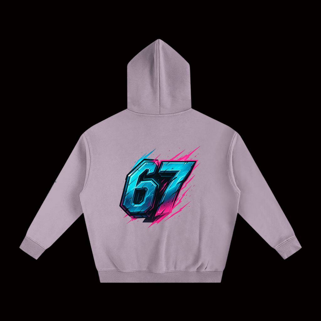 SixSeven Oversized Fleece Hoodie – [Cyber Sixseven]