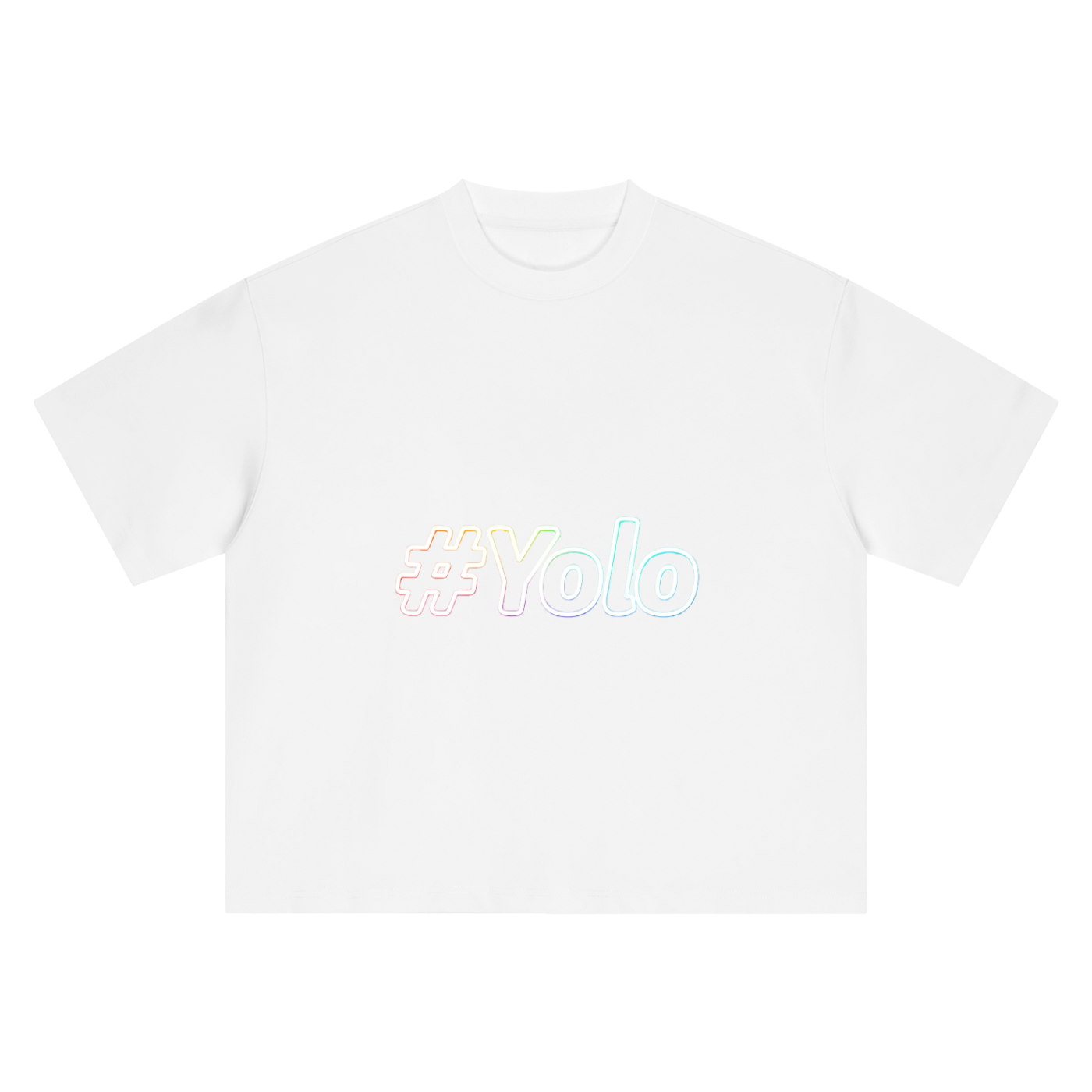Hashtag Collection — #Yolo Boxy Oversized Tee