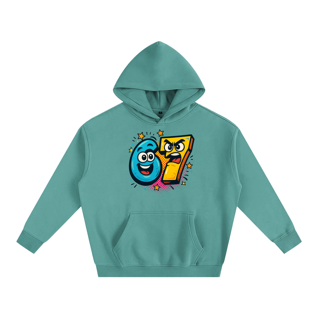 SixSeven Oversized Fleece Hoodie – [Manga Volt 67]
