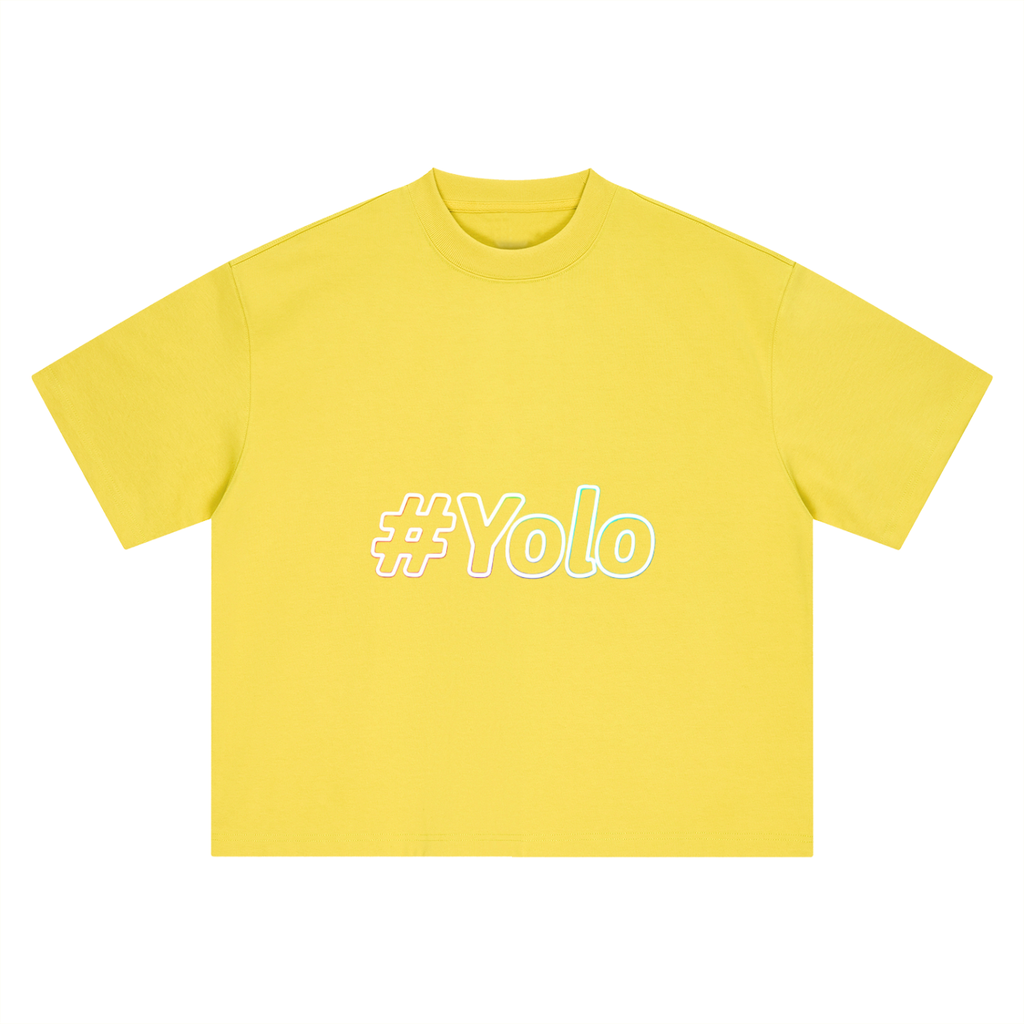 Hashtag Collection — #Yolo Boxy Oversized Tee