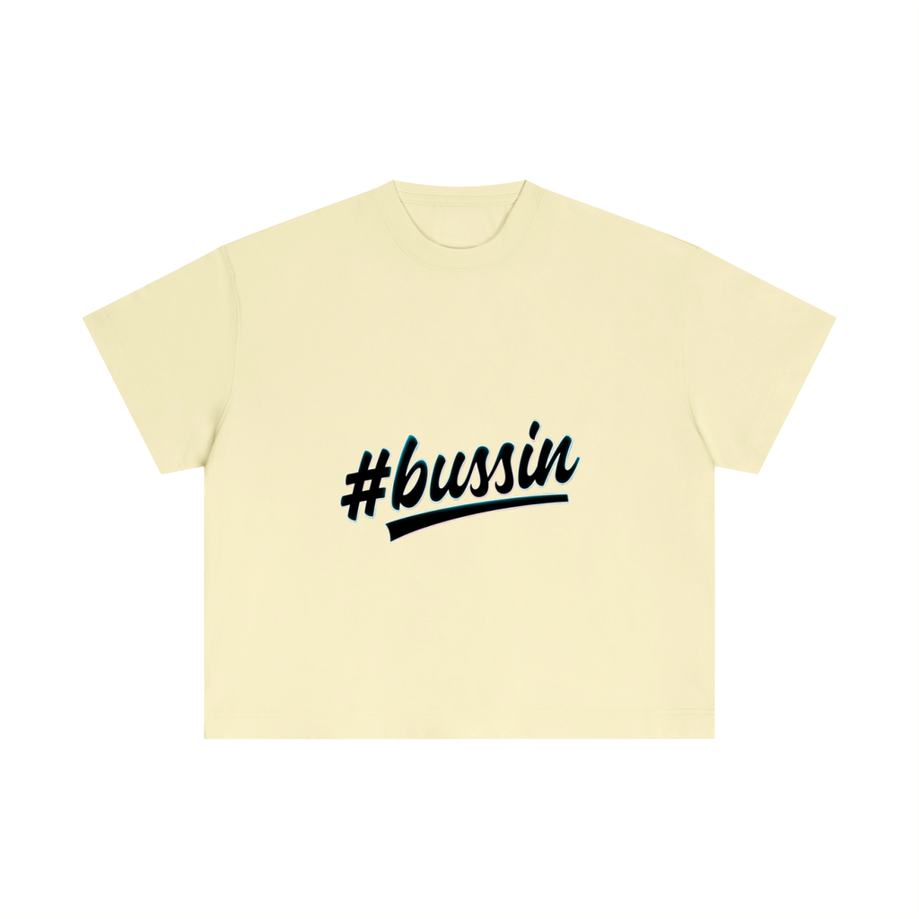 Hashtag Collection — #Bussin Boxy Oversized Tee