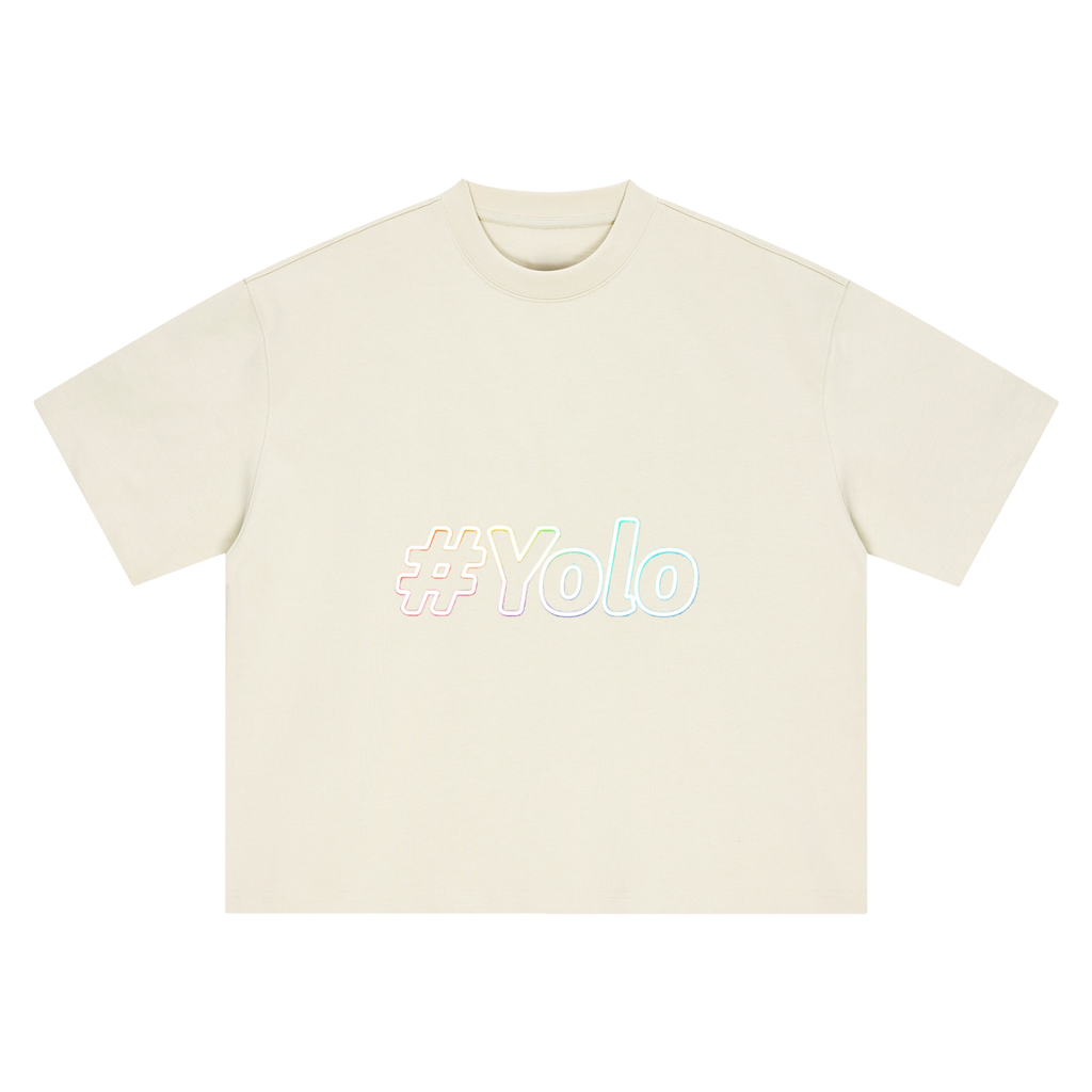 Hashtag Collection — #Yolo Boxy Oversized Tee