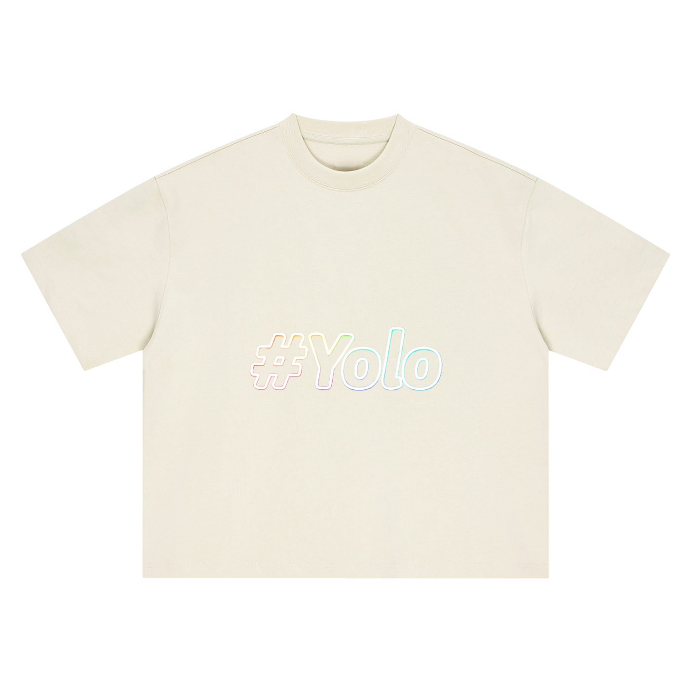 Hashtag Collection — #Yolo Boxy Oversized Tee
