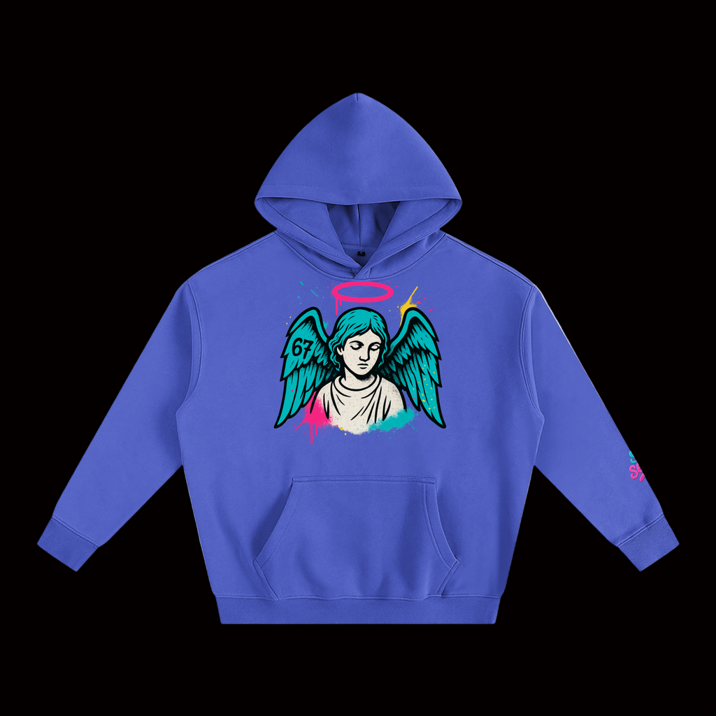 SixSeven Oversized Fleece Hoodie – [Fallen Angel]