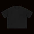 Black t-shirt on a white background