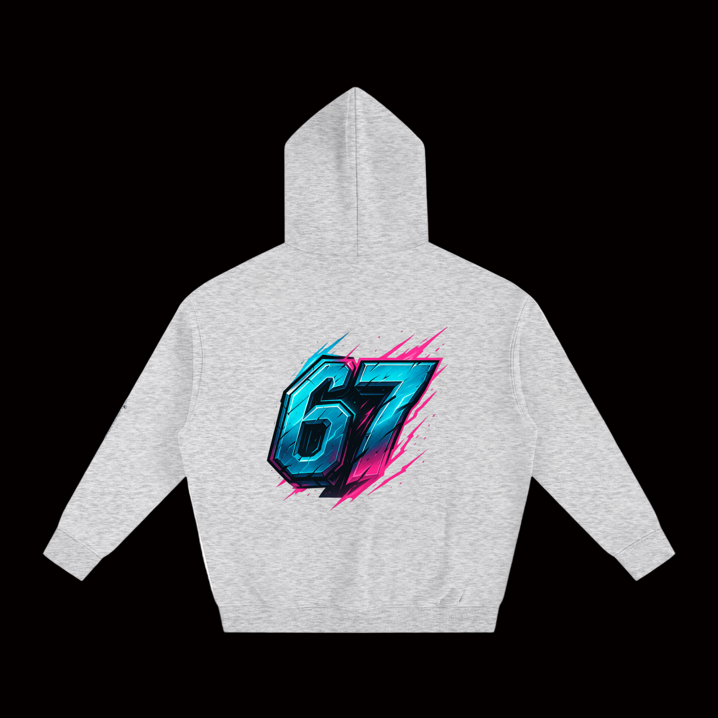 SixSeven Oversized Fleece Hoodie – [Cyber Sixseven]