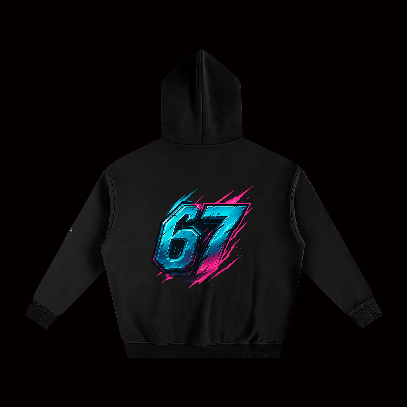 SixSeven Oversized Fleece Hoodie – [Cyber Sixseven]