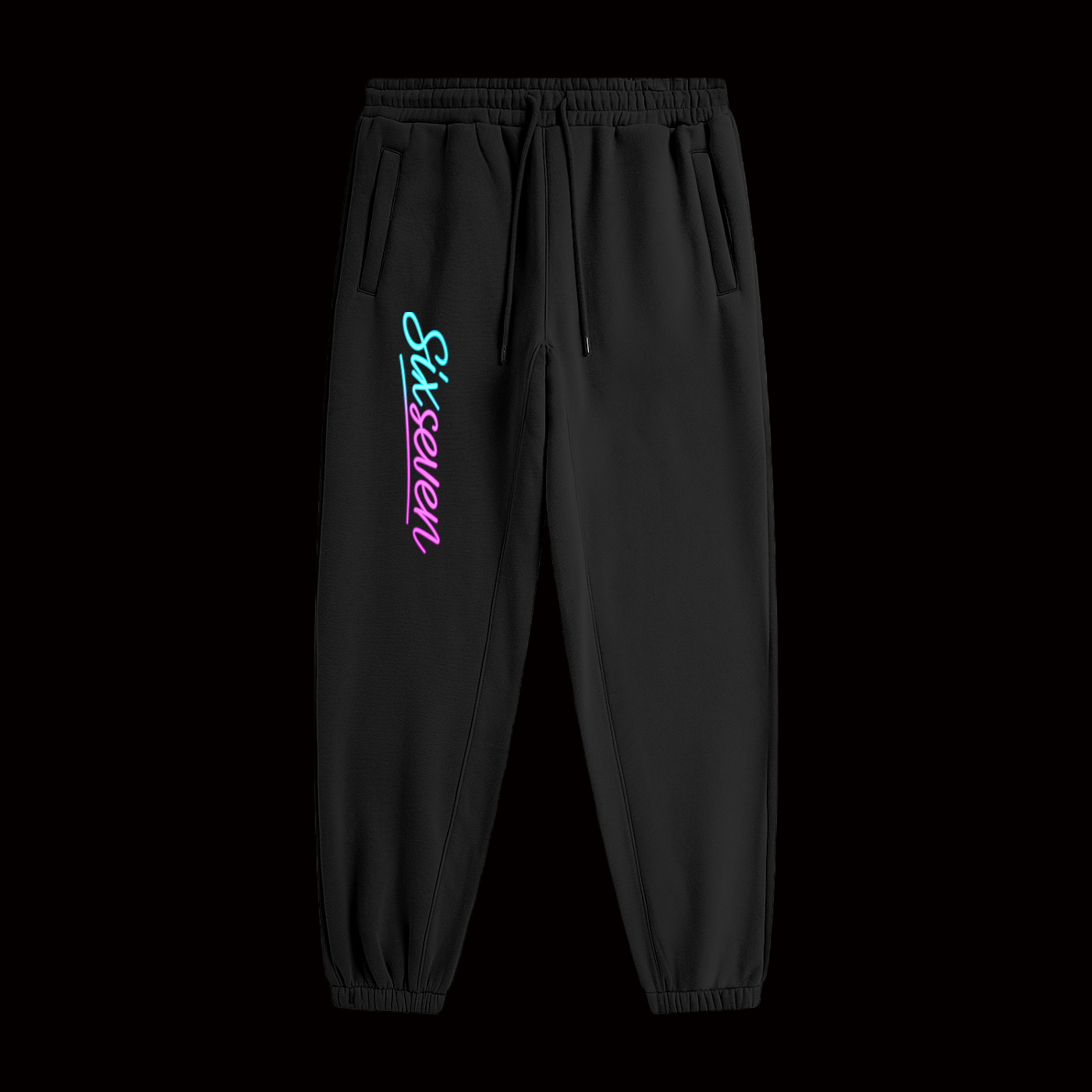 SixSeven Sweatpants – [Minimal Neon Script]