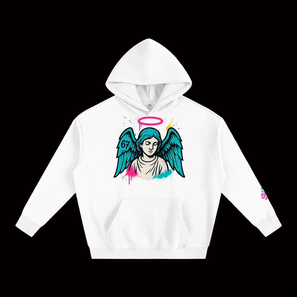 SixSeven Oversized Fleece Hoodie – [Fallen Angel]