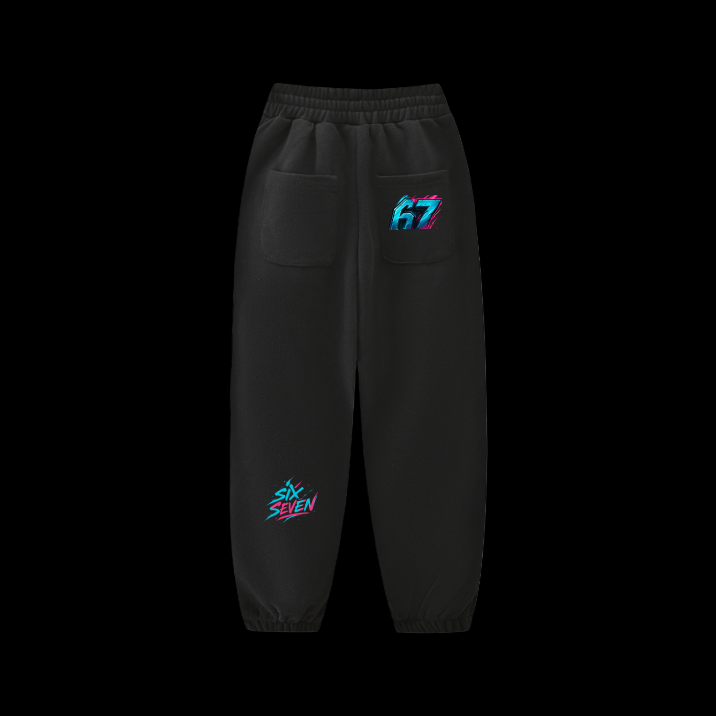 Sixseven Essential Kids' Fleece Jogged Sweatpants - 67 mascot matrix