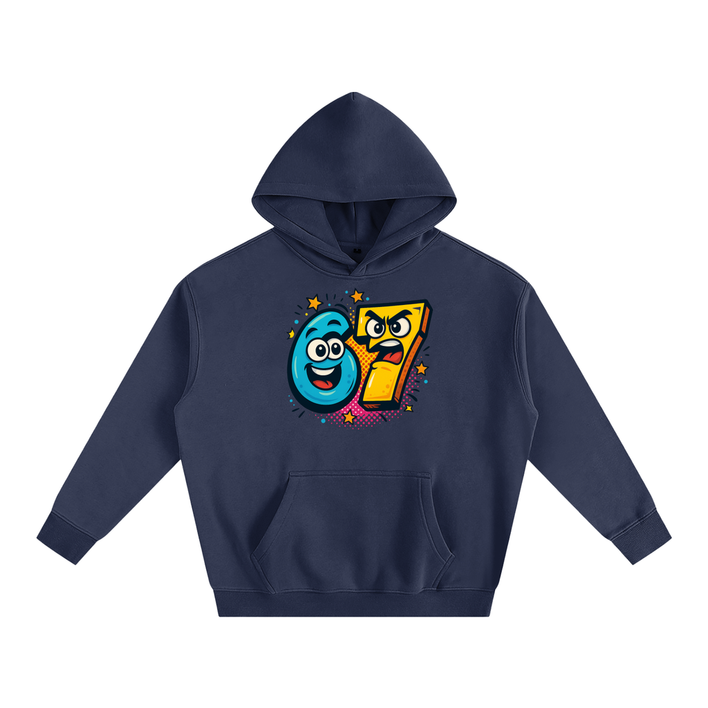 SixSeven Oversized Fleece Hoodie – [Manga Volt 67]