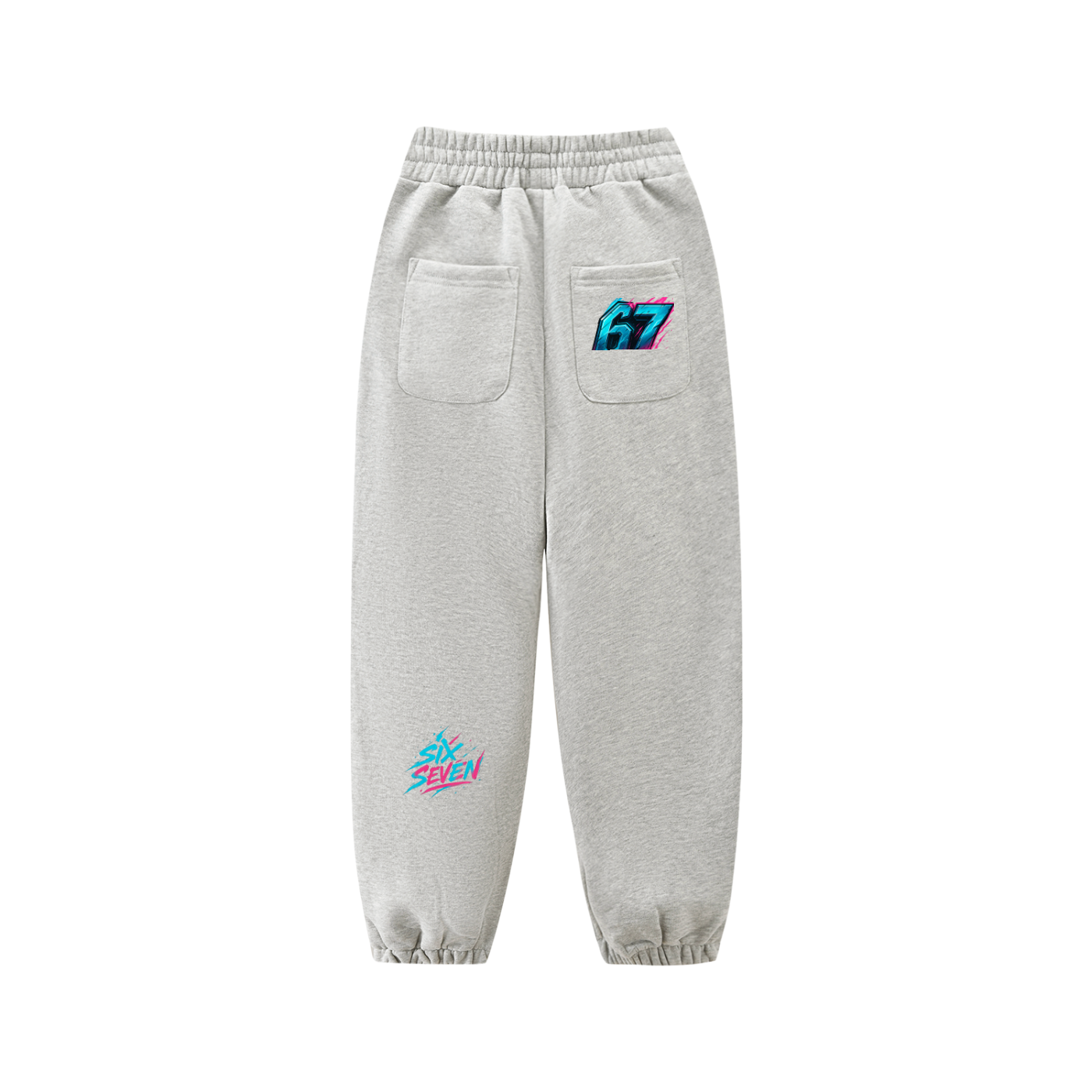 Sixseven Essential Kids' Fleece Jogged Sweatpants - 67 mascot matrix