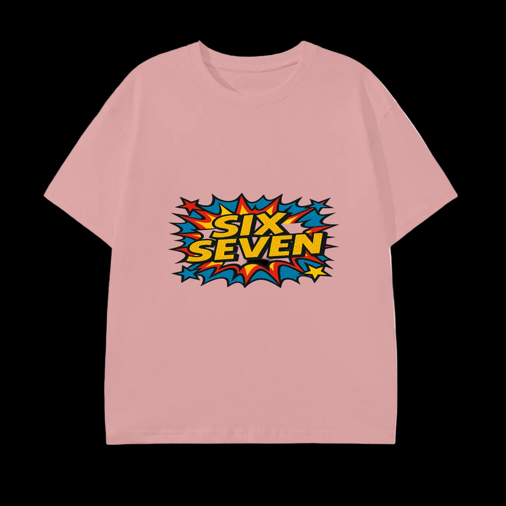 SixSeven Essential Tee – [Retro Pop Burst]