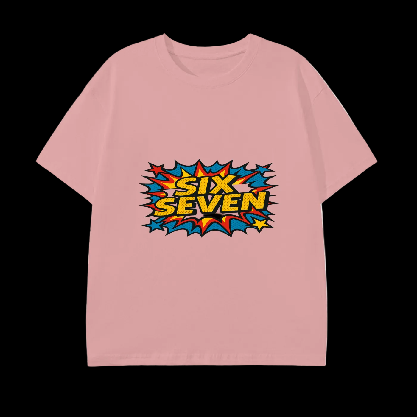 SixSeven Essential Tee – [Retro Pop Burst]