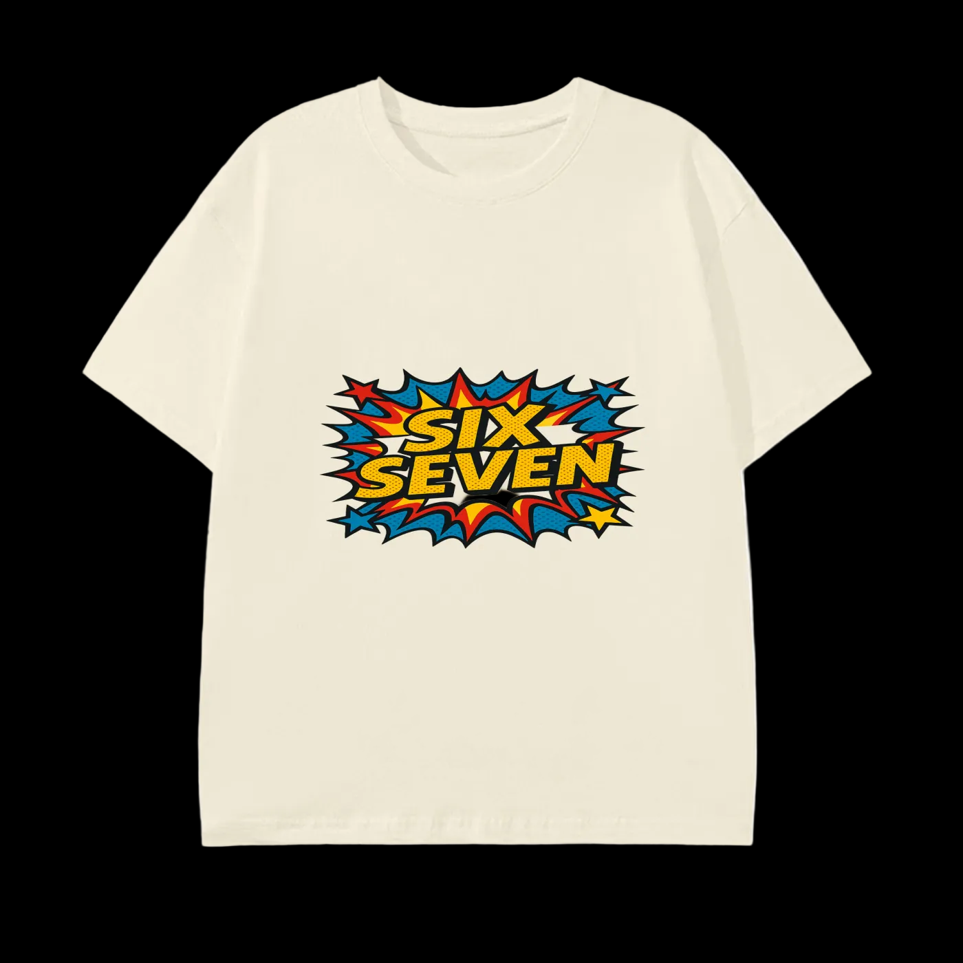 SixSeven Essential Tee – [Retro Pop Burst]
