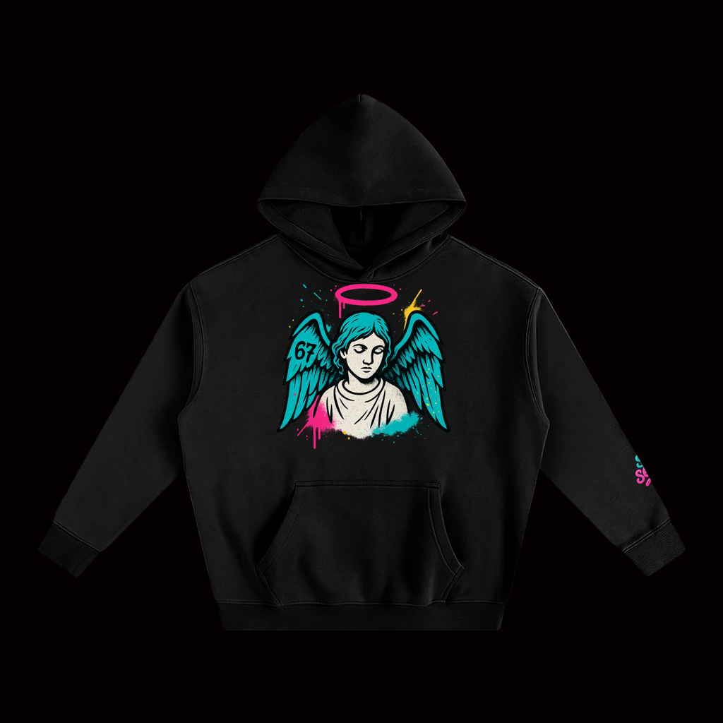 SixSeven Oversized Fleece Hoodie – [Fallen Angel]
