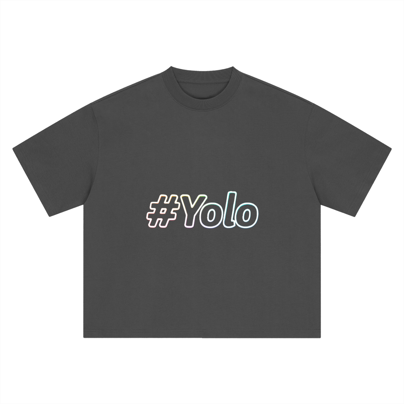 Hashtag Collection — #Yolo Boxy Oversized Tee