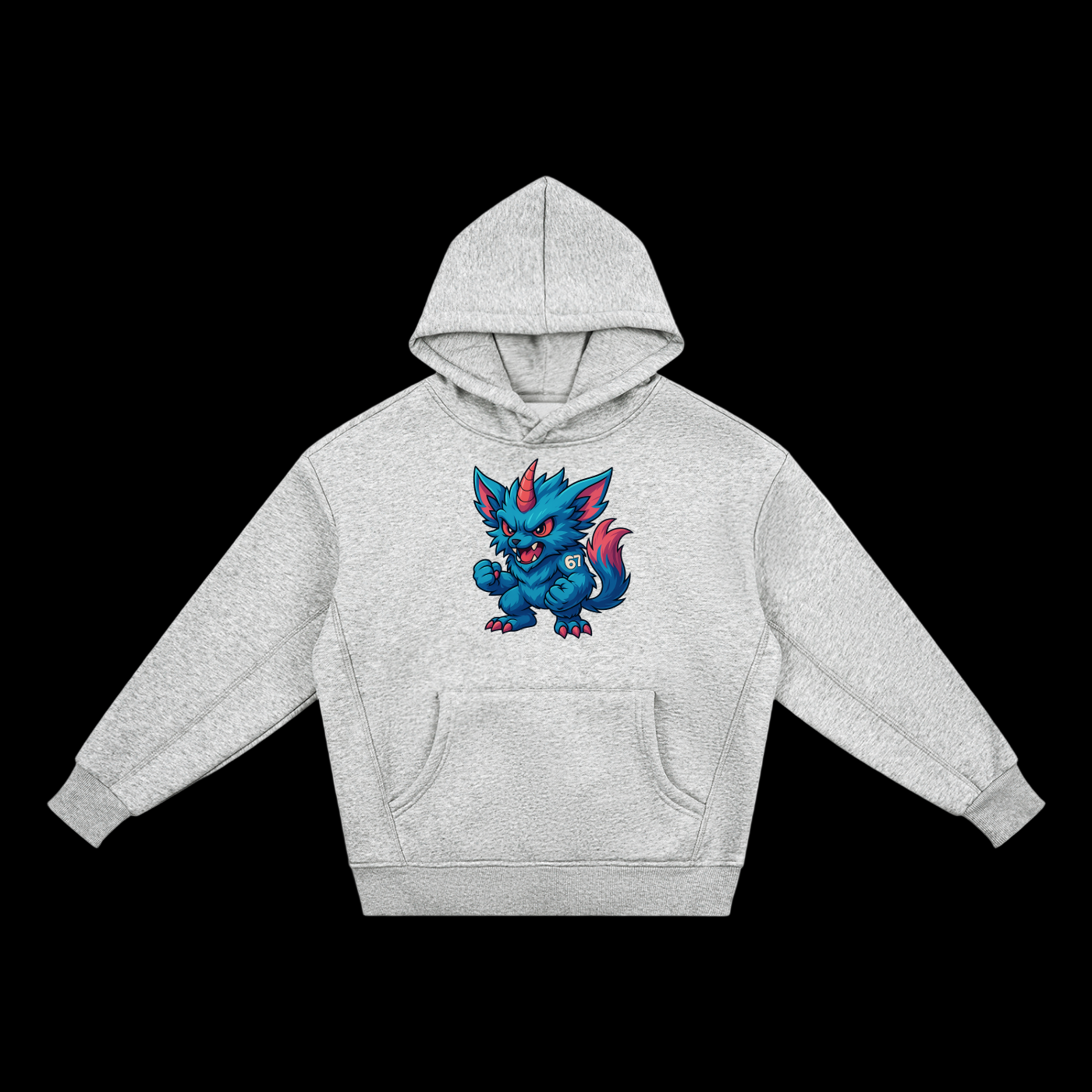 Sixseven Essential Kids' Fleece Hoodie -67 Mascot